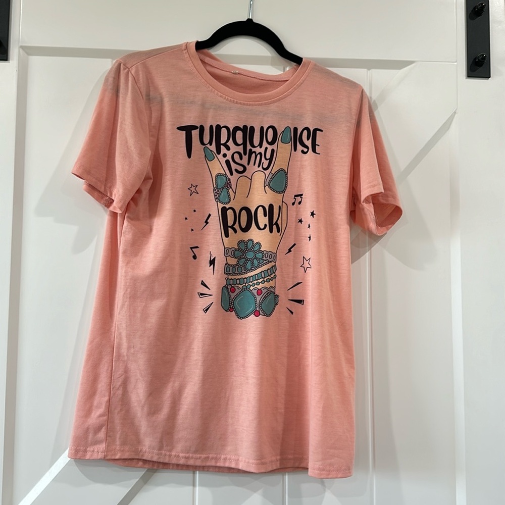 Turquoise is my rock T-shirt